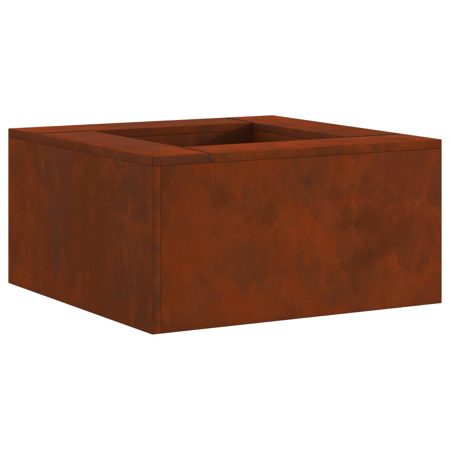 Vidaxl brasero marron 60 x 60 x 30 cm acier corten