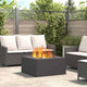 Vidaxl brasero noir 80 x 80 x 40 cm acier