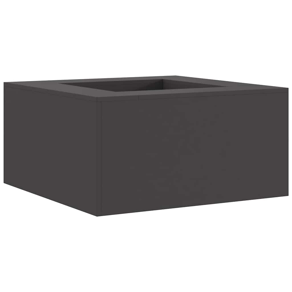 Vidaxl brasero noir 80 x 80 x 40 cm acier