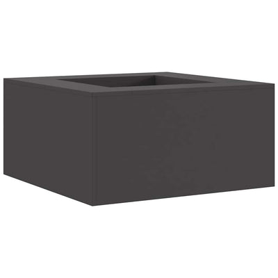 Vidaxl brasero noir 80 x 80 x 40 cm acier