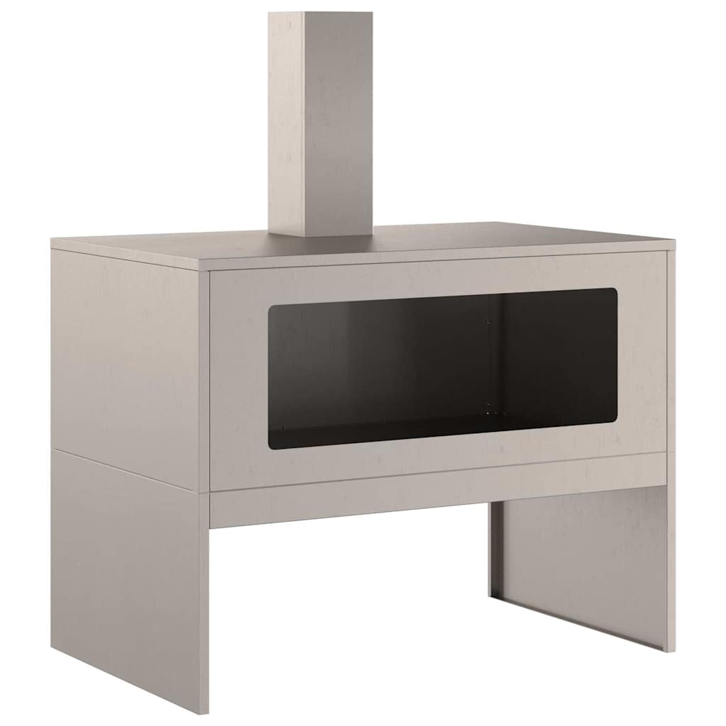 Vidaxl brasero marron 80 x 50 x 96 cm acier corten