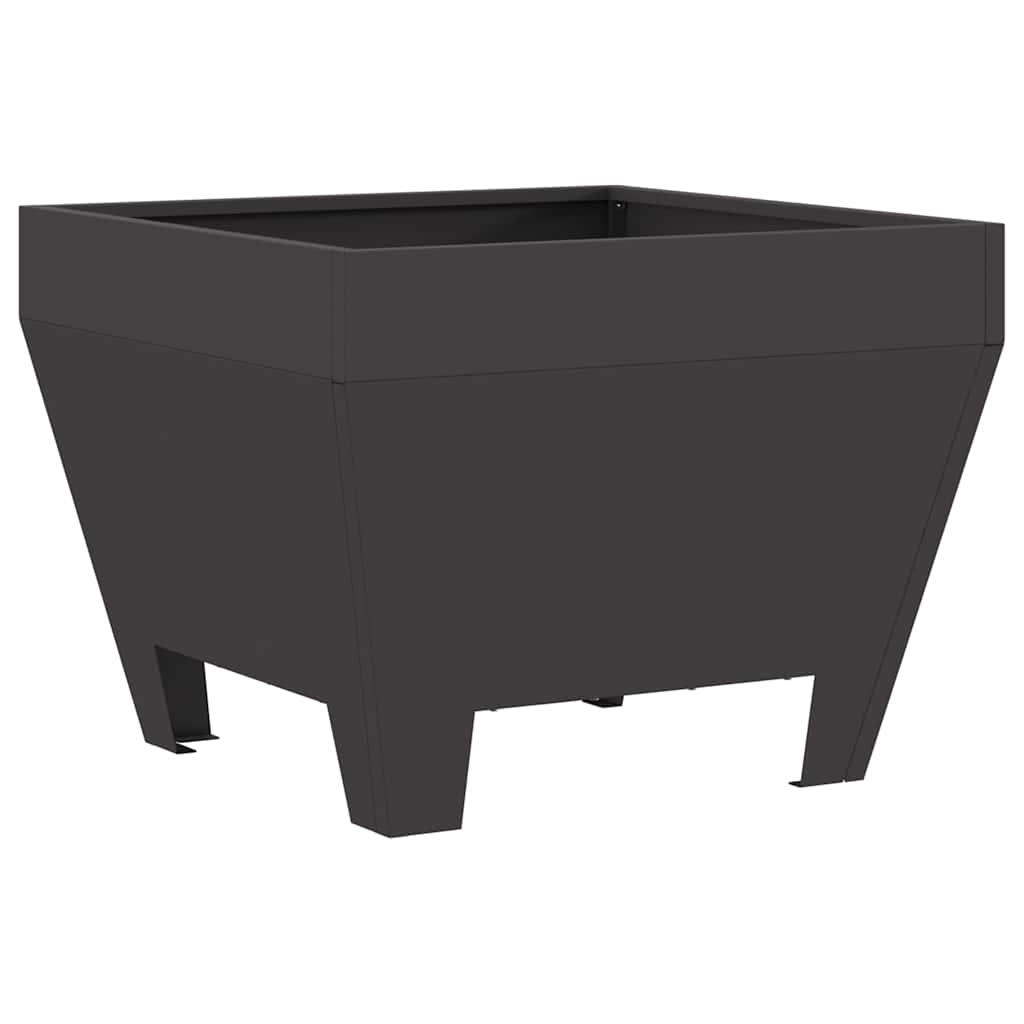 Vidaxl brasero noir 50 x 50 x 38 cm acier