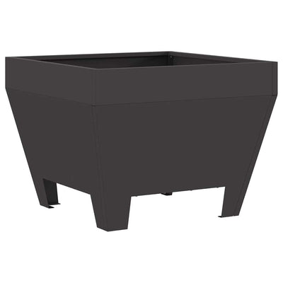Vidaxl brasero noir 50 x 50 x 38 cm acier