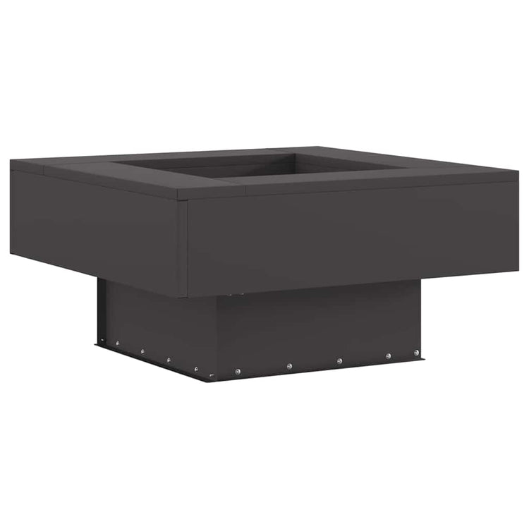 Vidaxl brasero noir 60 x 60 x 30 cm acier