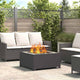 Vidaxl brasero noir 80 x 80 x 40 cm acier