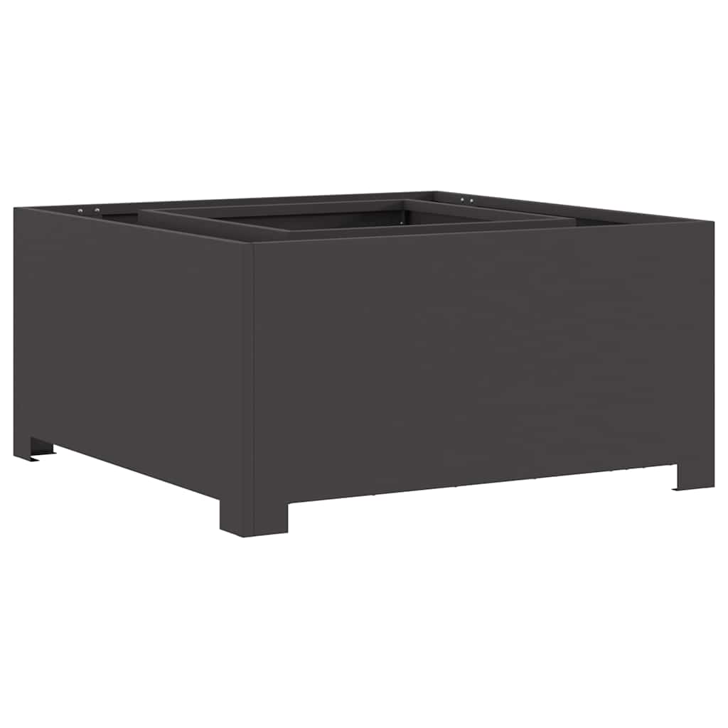 Vidaxl brasero noir 80 x 80 x 40 cm acier