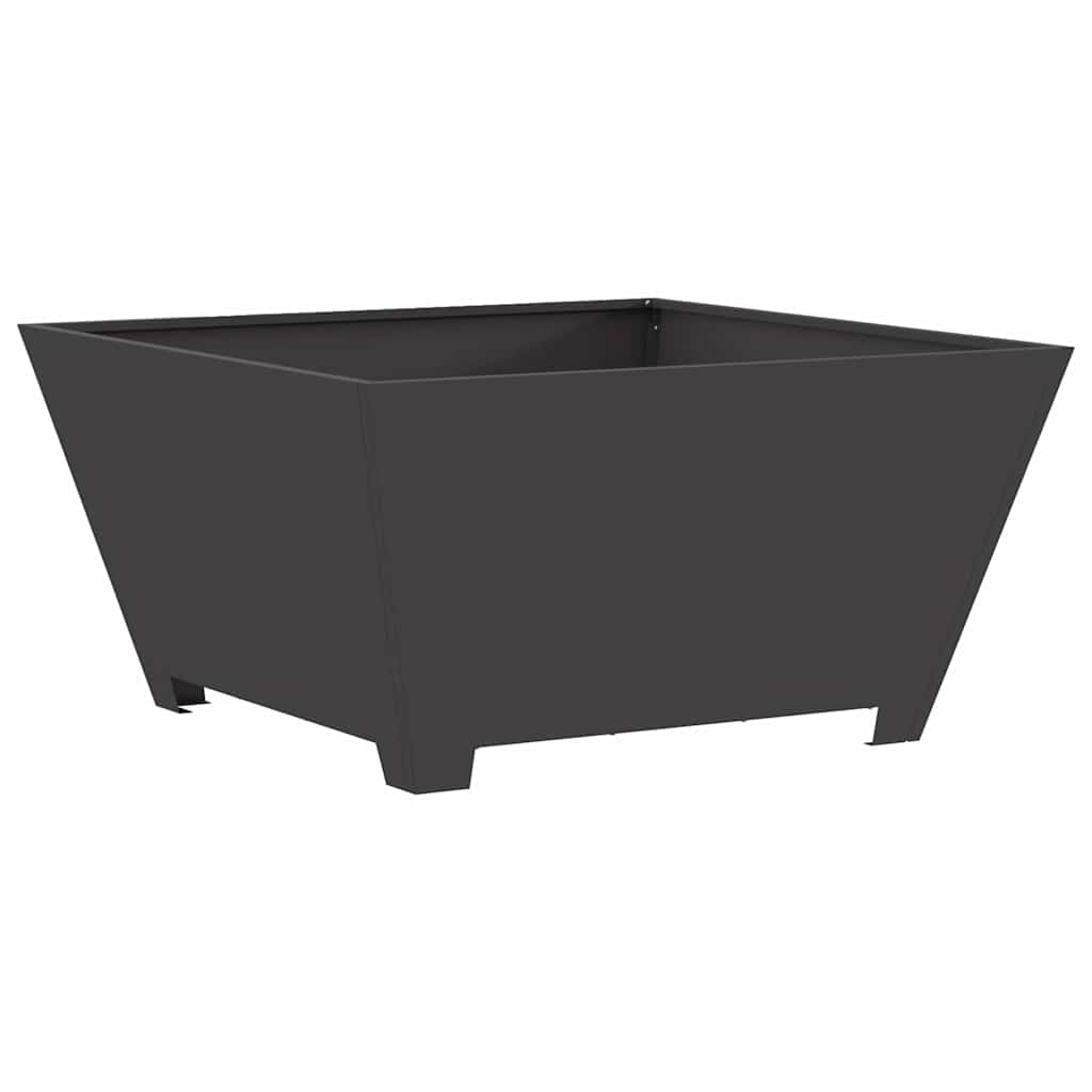 Vidaxl brasero noir 80 x 80 x 40 cm acier