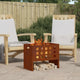 Vidaxl brasero marron 50 x 30 x 40 cm acier