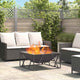 Vidaxl brasero noir 80 x 80 x 40 cm acier