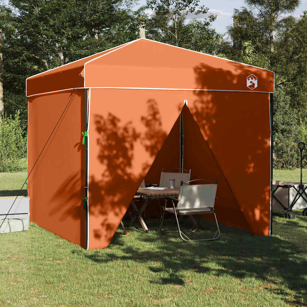 Vidaxx auvent tente orange 243 x 243 x 251 cm en tissu