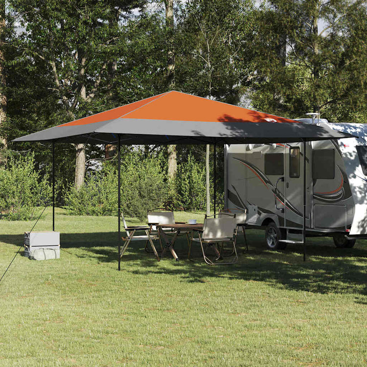 Vidaxx auvent tente orange 395 x 395 x 251 cm tissu