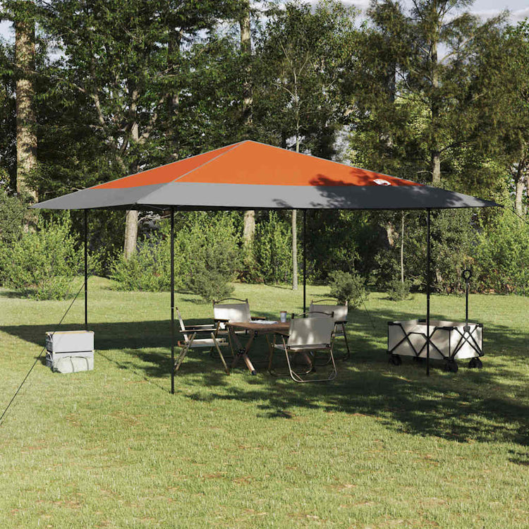 Vidaxx auvent tente orange 395 x 395 x 251 cm tissu