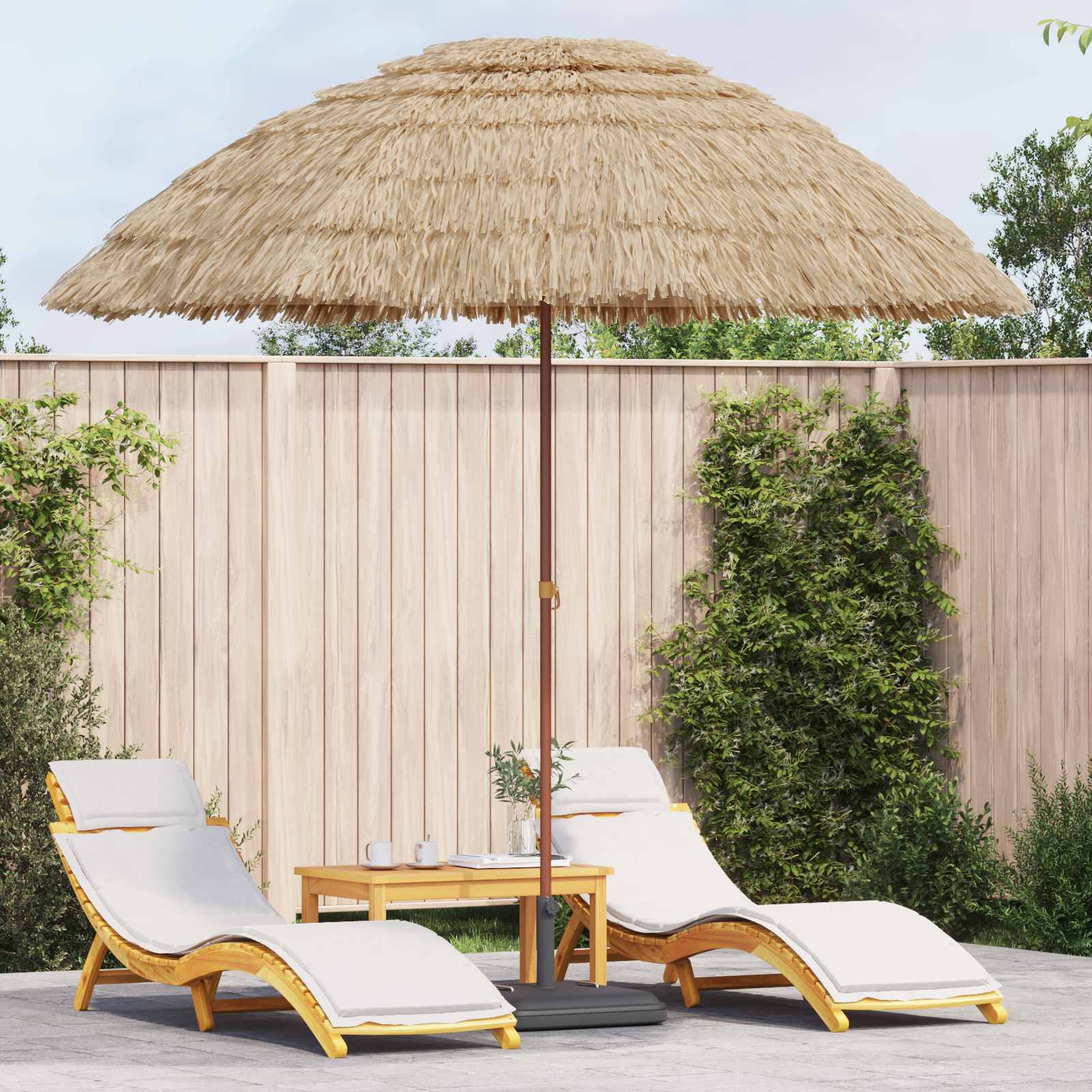 VidaXL parasol de jardin naturel 255 x 255 x 255 cm