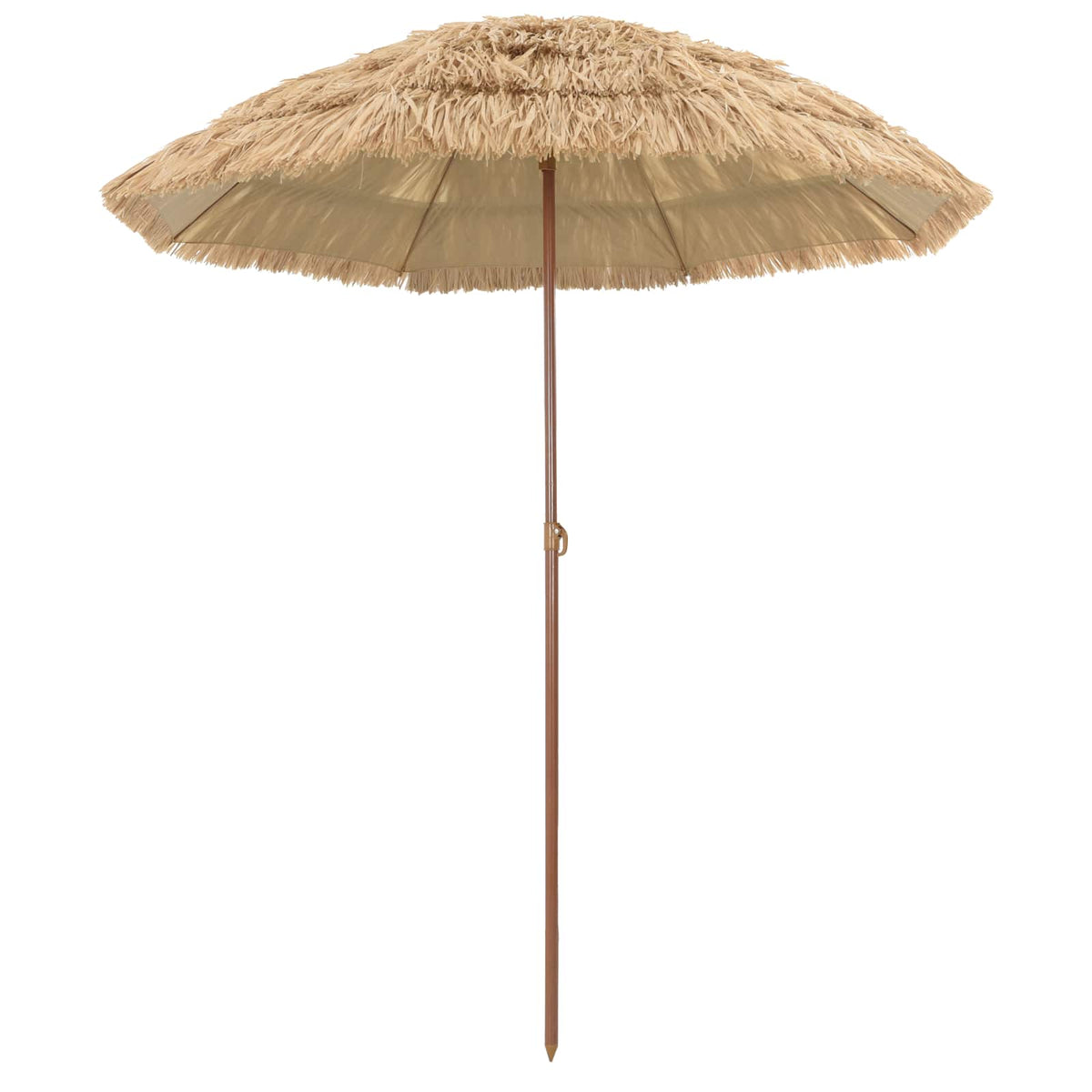 Vidaxx parasol de plage naturel 255 x 255 x 255 cm polyester et acier