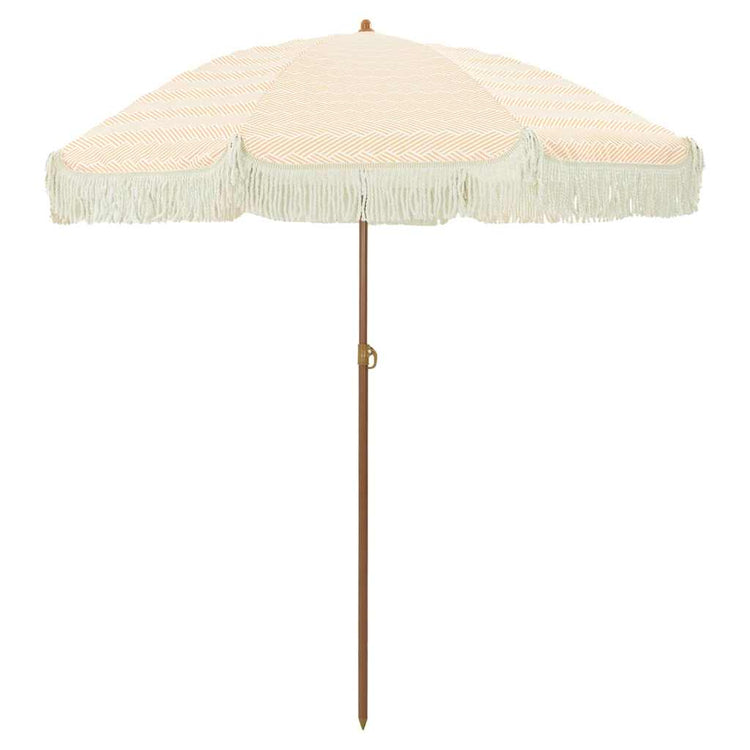 VidaXL parasol de plage jaune et blanc 160 x 160 x 196 cm polyester et acier