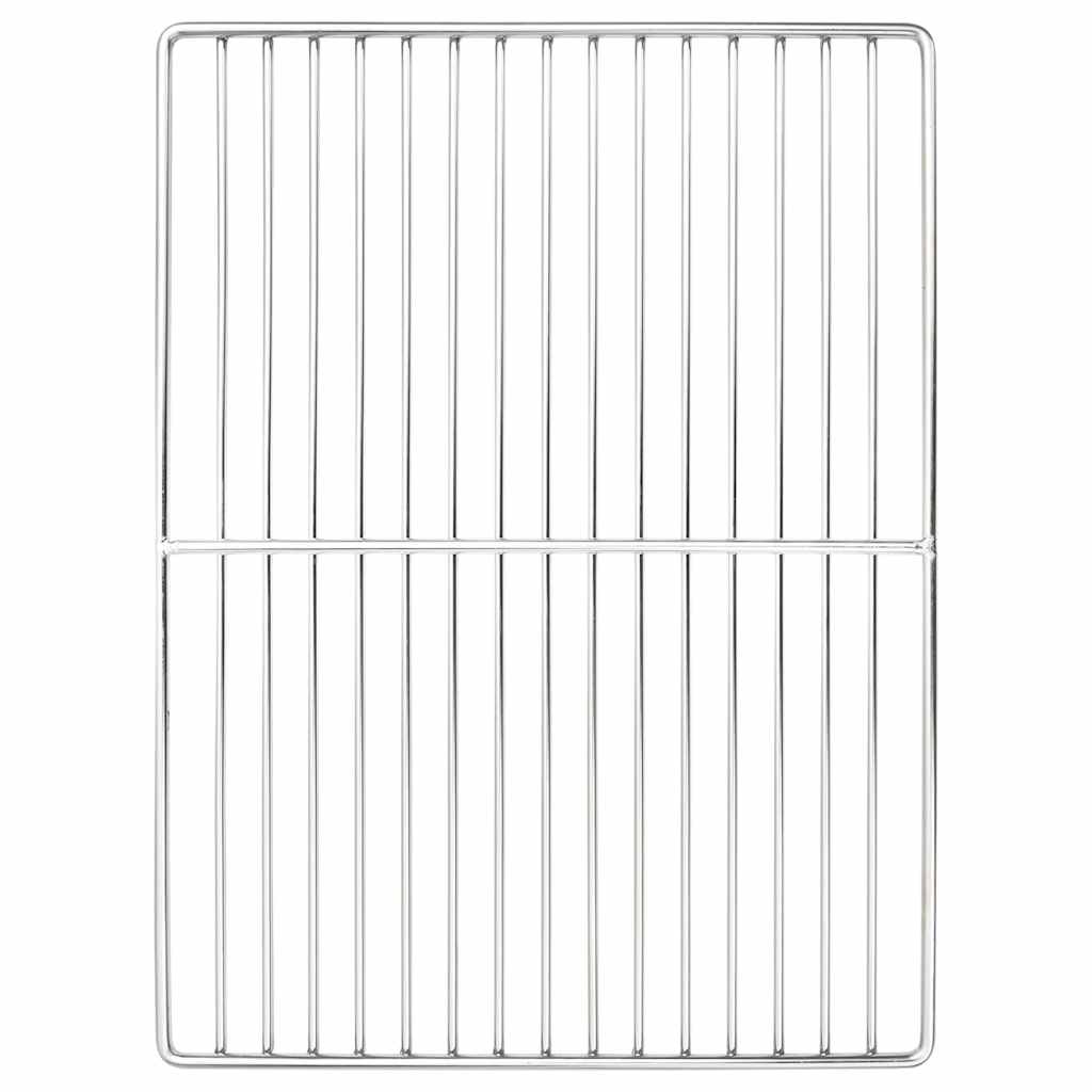 Vidaxx grille de grill argent 40 x 30 cm en acier inoxydable