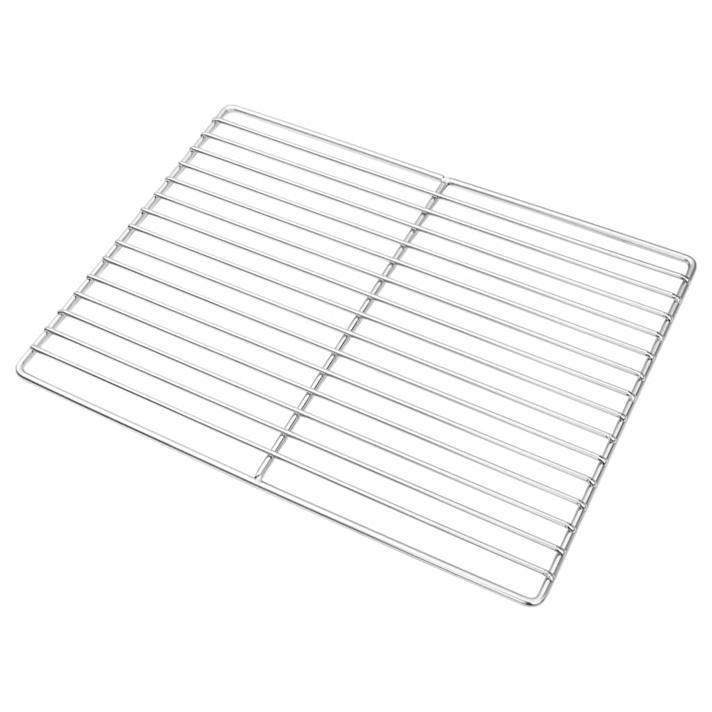 Vidaxx grille de grill argent 40 x 30 cm en acier inoxydable
