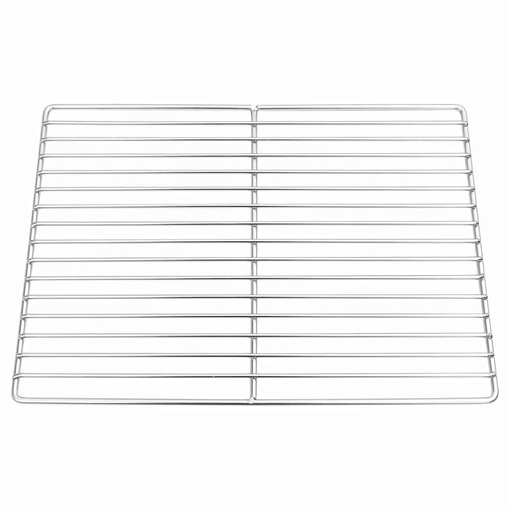 Vidaxx grille de grill argent 40 x 30 cm en acier inoxydable