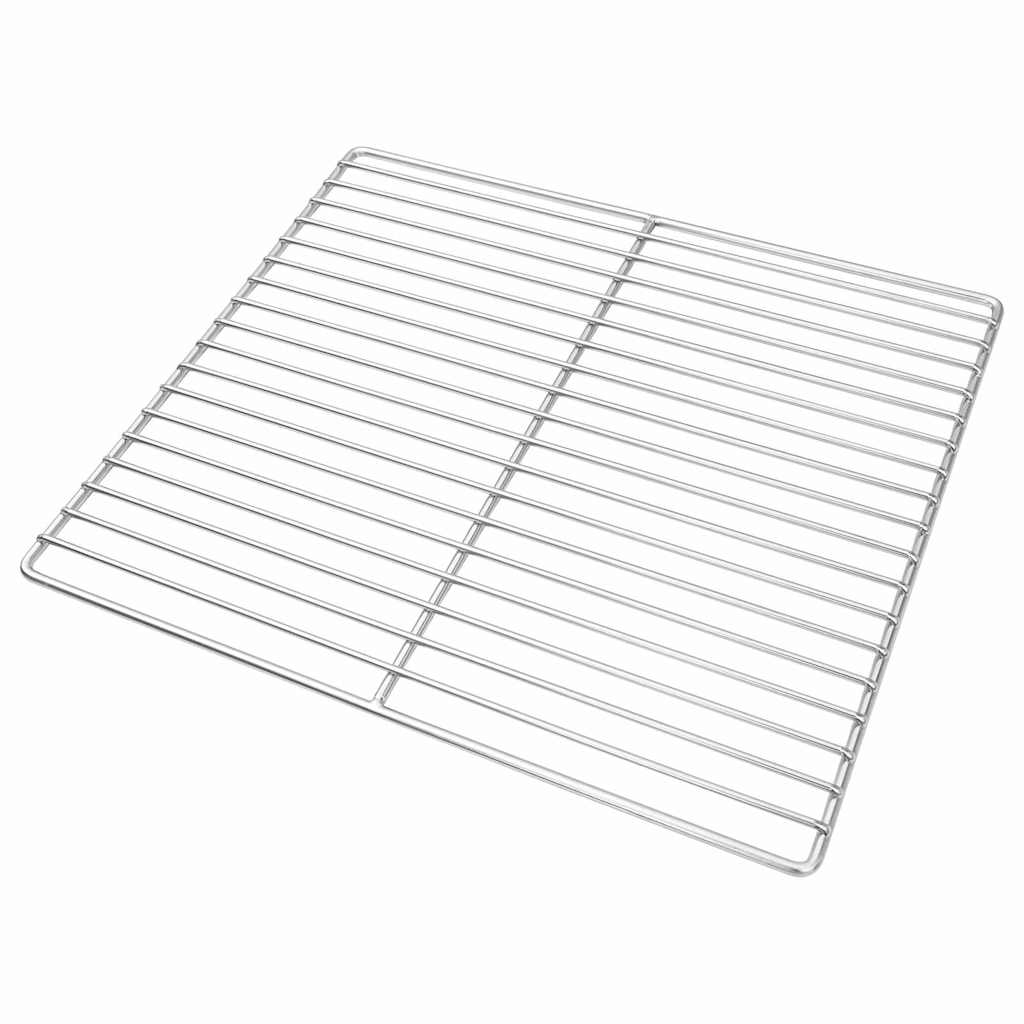 Vidaxx grille de grill argent 40 x 35 cm en acier inoxydable
