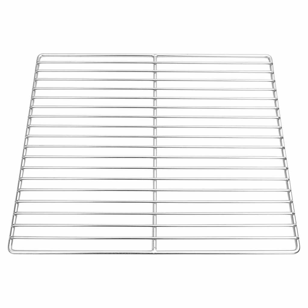 Vidaxx grille de grill argent 40 x 35 cm en acier inoxydable