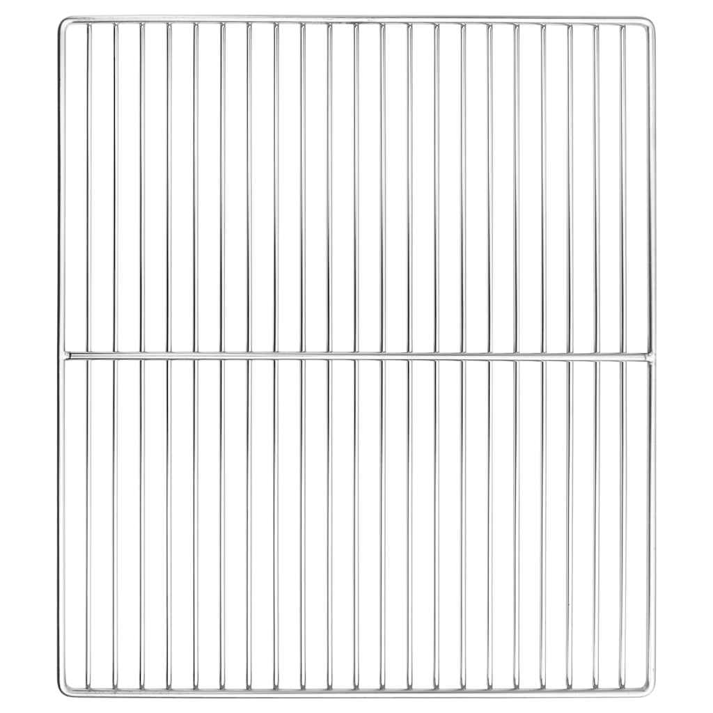 Vidaxx grille de grill argent 45 x 40 cm en acier inoxydable