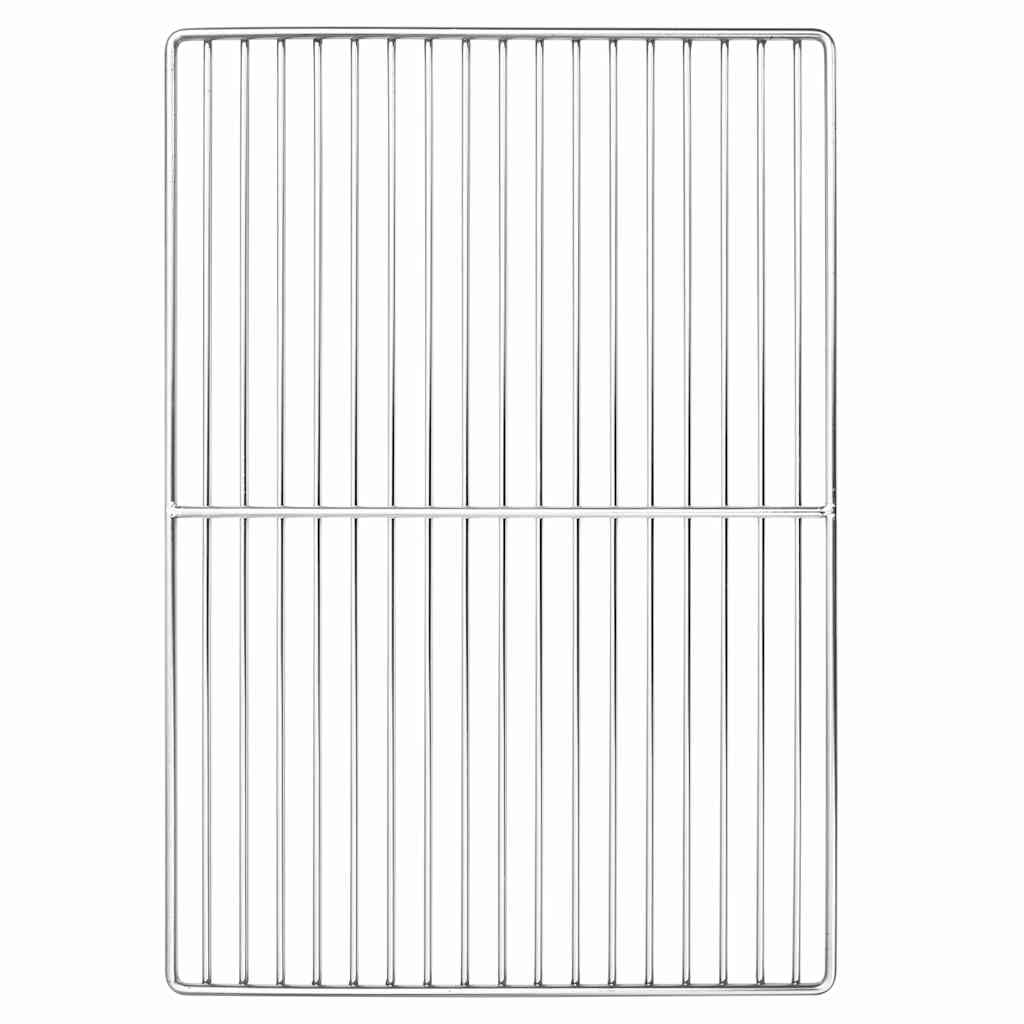 Vidaxx grille de grill argent 47 x 32,5 cm en acier inoxydable