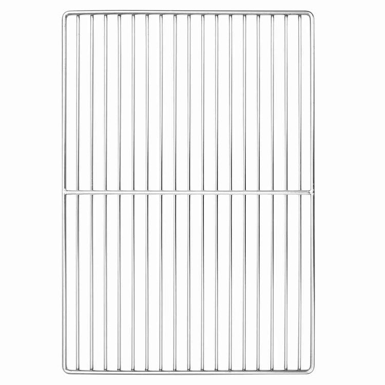 Vidaxx grille de grill argent 47 x 32,5 cm en acier inoxydable