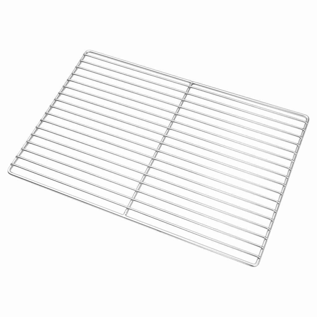 Vidaxx grille de grill argent 47 x 32,5 cm en acier inoxydable