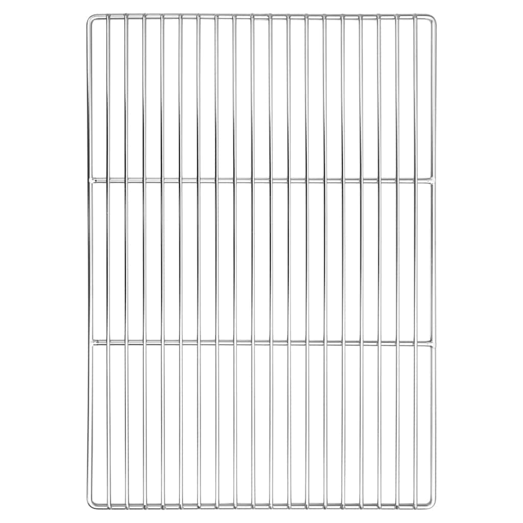 Vidaxx grille de grill argent 50 x 35 cm en acier inoxydable