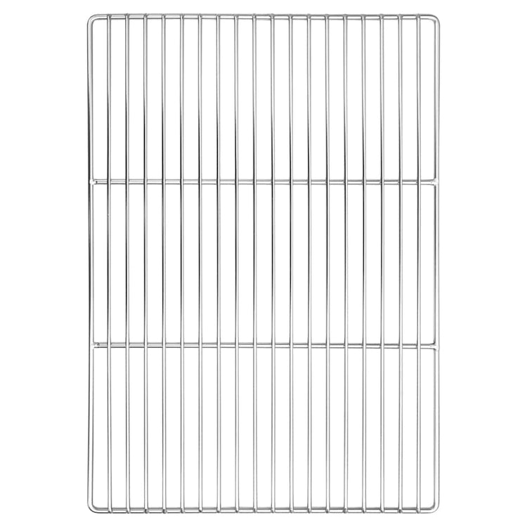 Vidaxx grille de grill argent 50 x 35 cm en acier inoxydable
