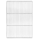 Vidaxx grille de grill argent 50 x 35 cm en acier inoxydable