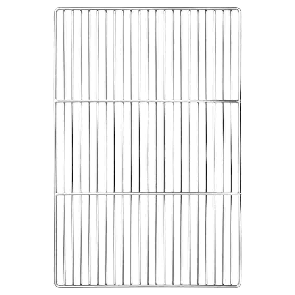 Vidaxx grille de grill argent 60 x 40 cm en acier inoxydable