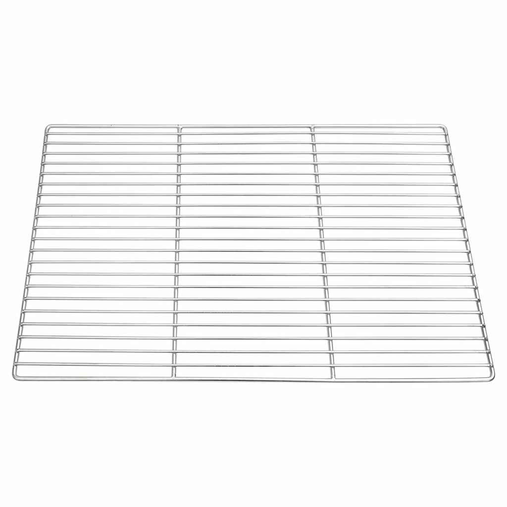Vidaxx grille de grill argent 60 x 40 cm en acier inoxydable