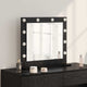 Vidaxx miroir de maquillage rectangulaire chêne noir 60 x 55 x 18 cm