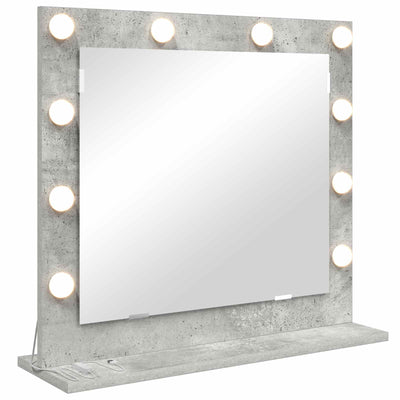 Vidaxx miroir de maquillage rectangulaire gris béton 60 x 55 x 18 cm