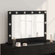 Vidaxx miroir de maquillage rectangulaire chêne noir 80 x 15 x 18 cm