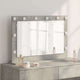 Vidaxx miroir de maquillage rectangulaire gris béton 80 x 55 x 18 cm