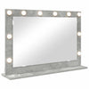 Vidaxx miroir de maquillage rectangulaire gris béton 80 x 55 x 18 cm