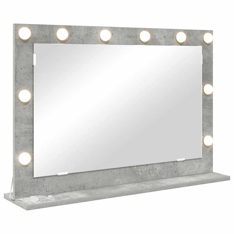 Vidaxx miroir de maquillage rectangulaire gris béton 80 x 55 x 18 cm