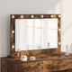 Vidaxx miroir de maquillage rectangulaire chêne fumé 80 x 55 x 18 cm