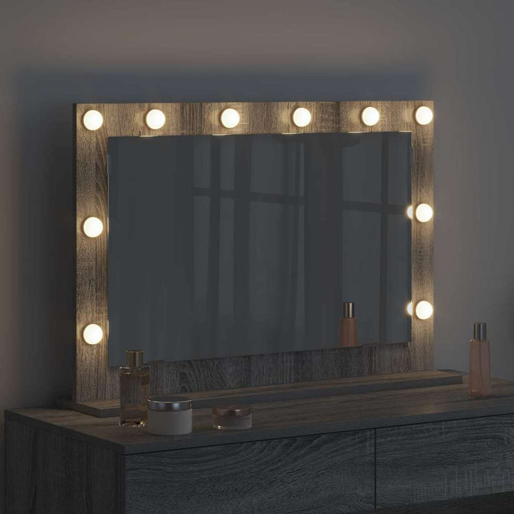 Vidaxx miroir de maquillage rectangulaire gris sonoma 80 x 55 x 18 cm