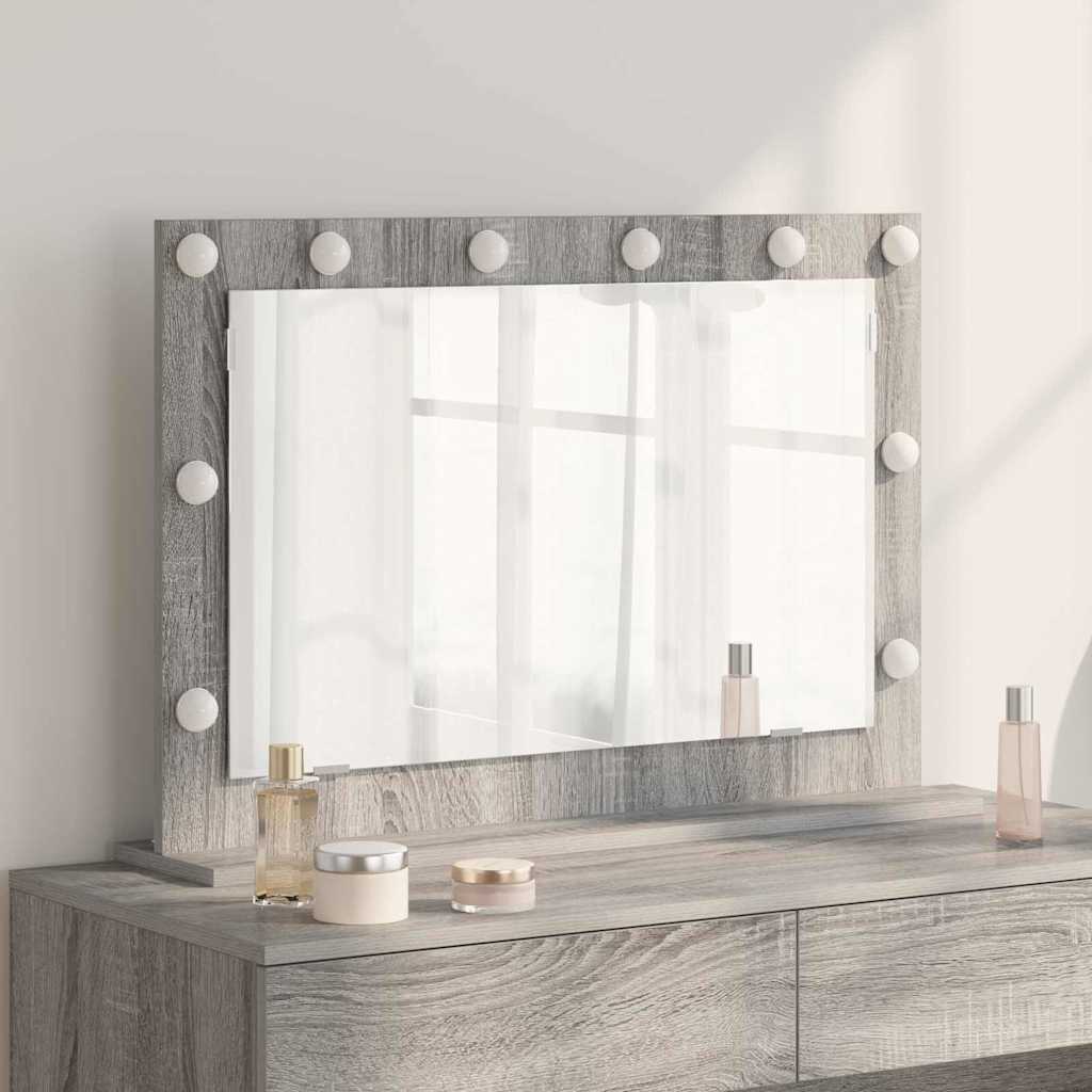 Vidaxx miroir de maquillage rectangulaire gris sonoma 80 x 55 x 18 cm