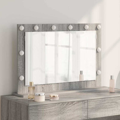 Vidaxx miroir de maquillage rectangulaire gris sonoma 80 x 55 x 18 cm