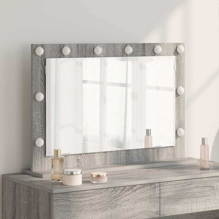 Vidaxx miroir de maquillage rectangulaire gris sonoma 80 x 55 x 18 cm