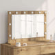 Vidaxx miroir de maquillage rectangulaire chêne artisanal 80 x 55 x 18 cm