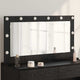 Vidaxx miroir de maquillage rectangulaire chêne noir 100 x 55 x 18 cm