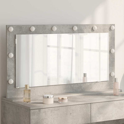 Vidaxx miroir de maquillage rectangulaire gris béton 100 x 55 x 18 cm