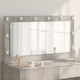Vidaxx miroir de maquillage rectangulaire gris béton 100 x 55 x 18 cm
