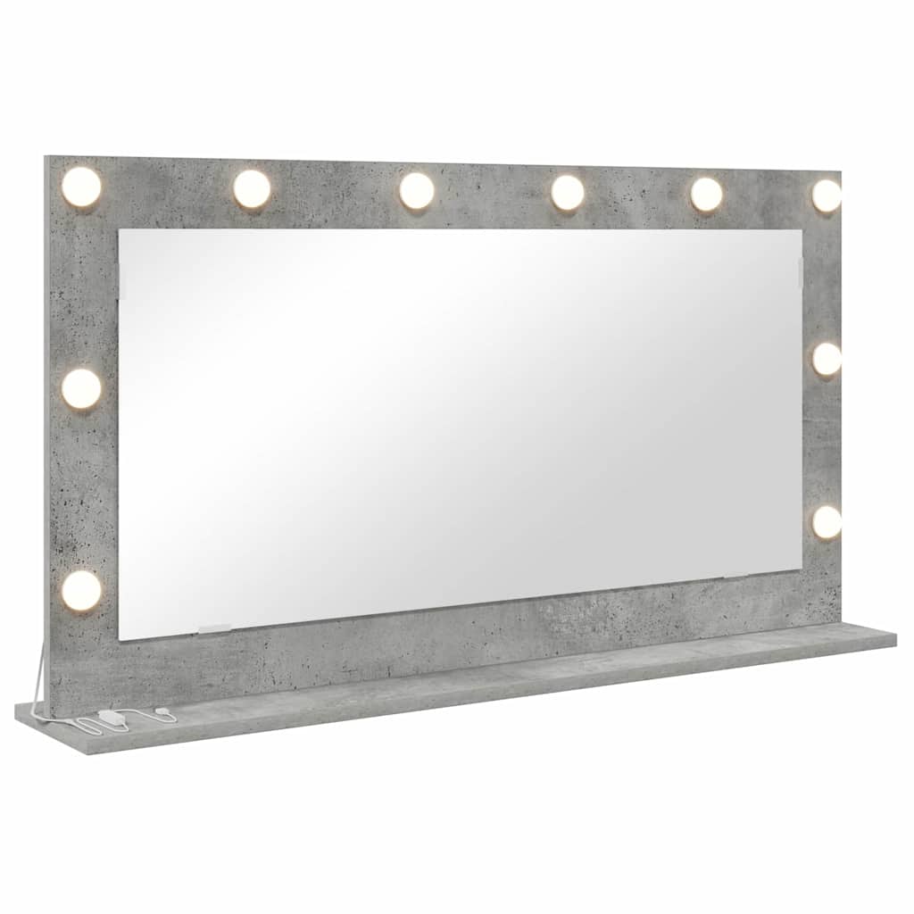 Vidaxx miroir de maquillage rectangulaire gris béton 100 x 55 x 18 cm