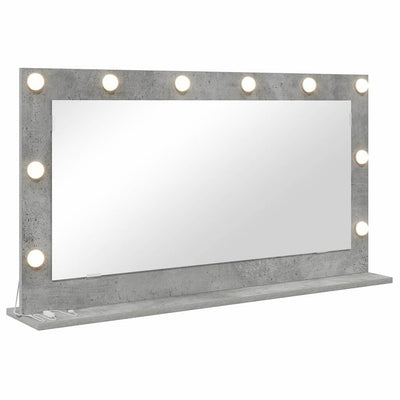Vidaxx miroir de maquillage rectangulaire gris béton 100 x 55 x 18 cm